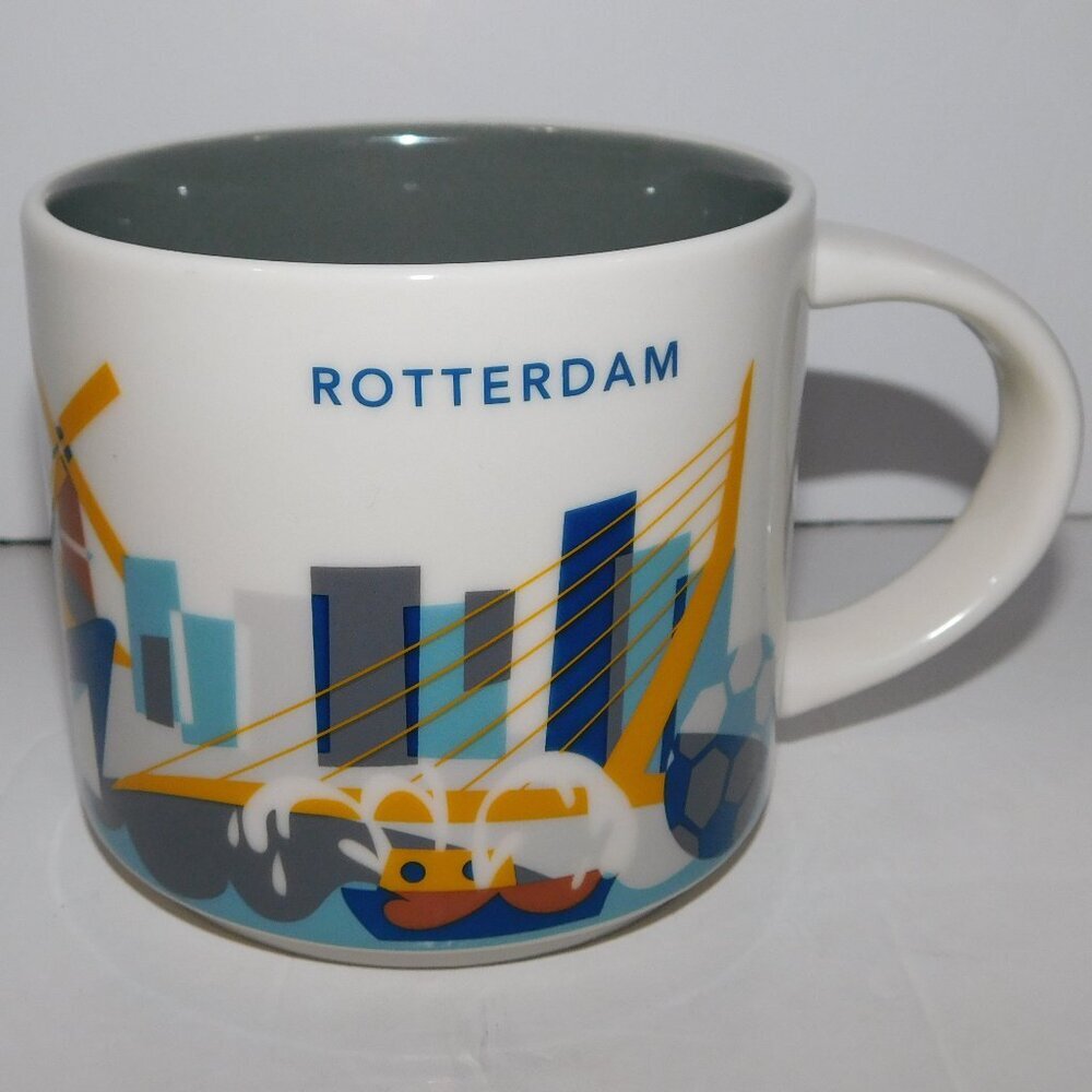 Rotterdam Netherlands Starbucks 2017 YOU ARE HERE YAH  14 oz Coffee Tea Mug